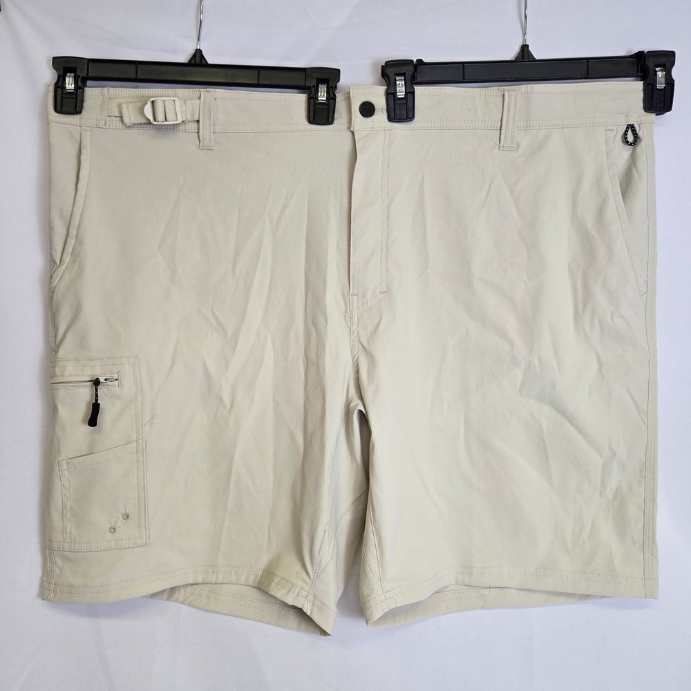 Realtree Performance Hybrid Fishing Shorts Gorpcore UPF 30+ Khaki 3XL 48/50